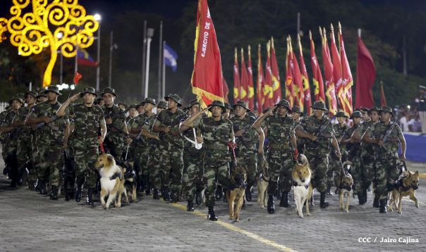 Desfile militar Pueblo-Ejército en Plaza de la Fé "Juan Pablo II"