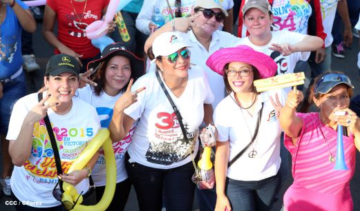 Chocolatito participa en Caminata por el Trabajo y la Paz