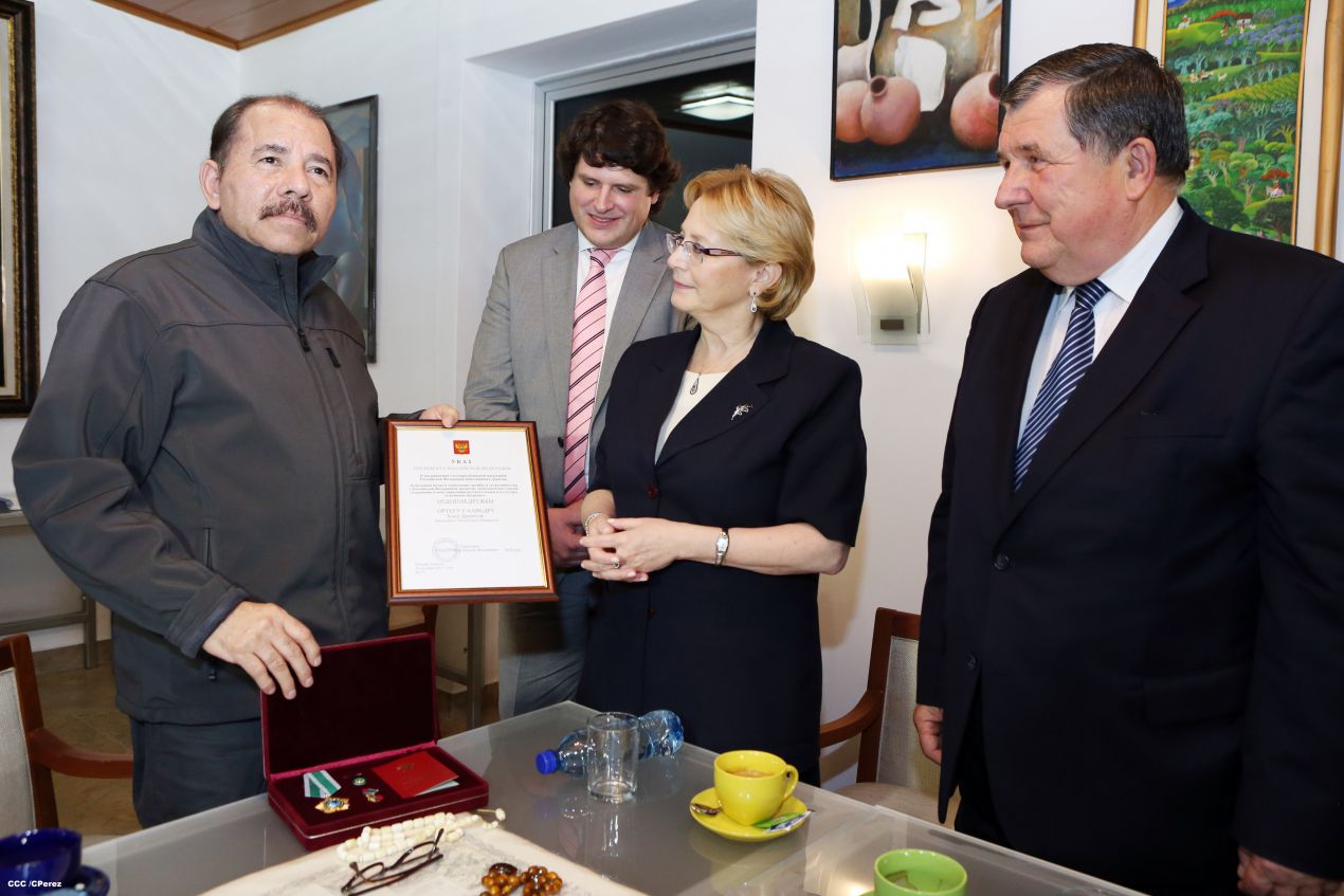 Presidente Daniel se reúne con delegación Rusa encabezada por Ministra de Salud Veronika Skvortsova