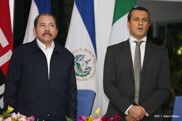 Daniel y Rosario reciben cartas credenciales de nuevos embajadores de Colombia, El Salvador, Italia y Alemania