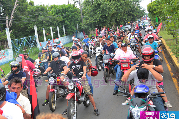 Ciclistas y Motorizados de Masaya 19 de Julio 2016