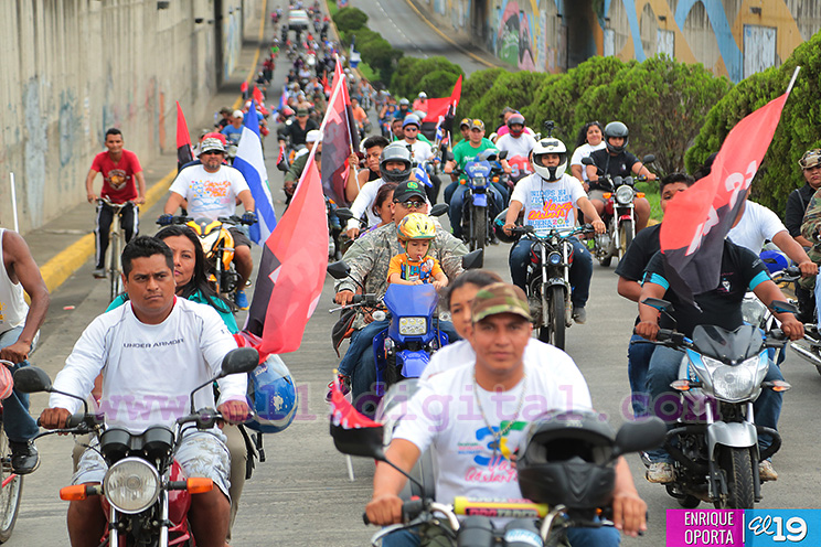 Ciclistas y Motorizados de Masaya 19 de Julio 2016