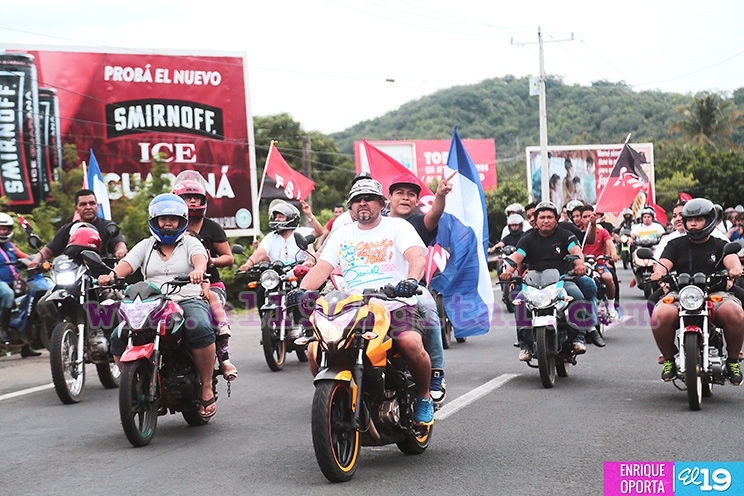 Ciclistas y Motorizados de Masaya 19 de Julio 2016