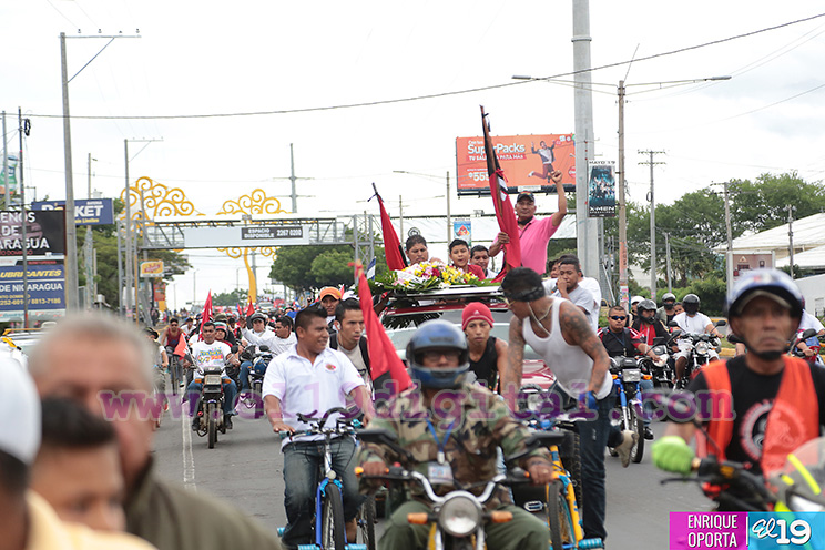Ciclistas y Motorizados de Masaya 19 de Julio 2016