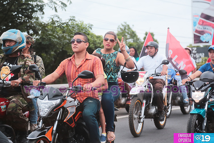 Ciclistas y Motorizados de Masaya 19 de Julio 2016