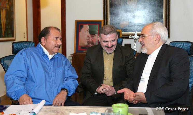 Comandante Daniel Ortega se re&uacute;ne con Canciller de Ir&aacute;n