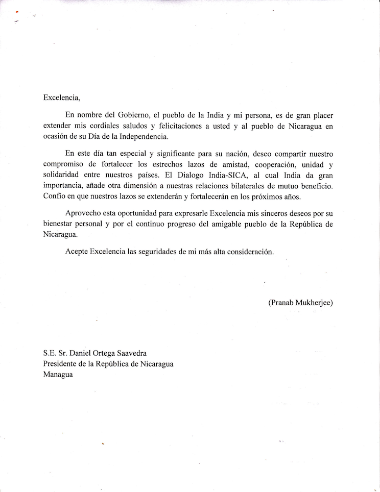 Saludos oficiales