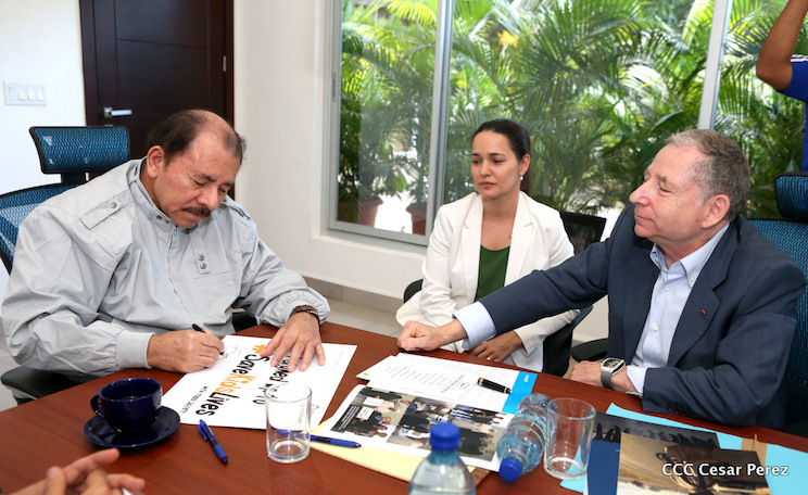 Presidente Daniel se reúne con el presidente de la Federación Internacional de Automovilismo