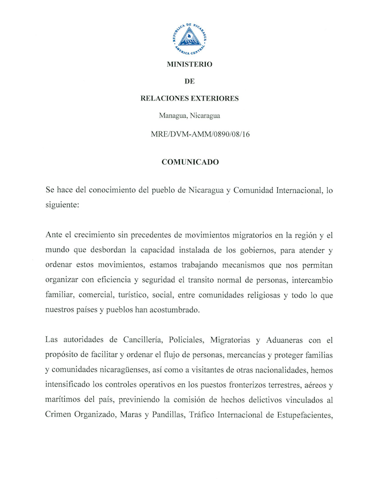 Comunicado