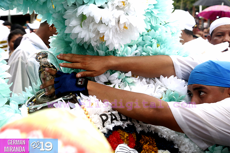 Santo Domingo llega a Managua en medio del j&uacute;bilo de sus devotos