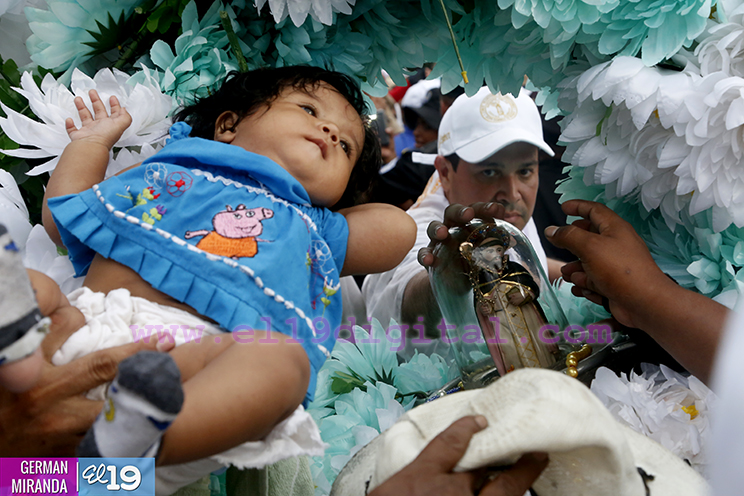 Santo Domingo llega a Managua en medio del j&uacute;bilo de sus devotos
