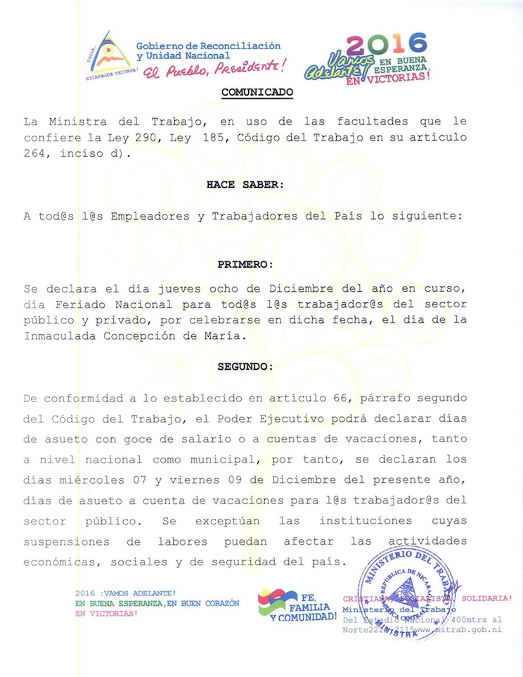 Comunicado