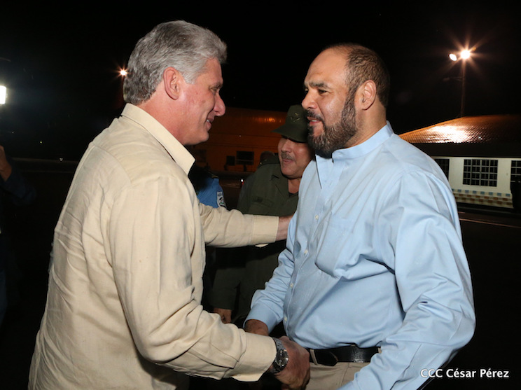 Vicepresidente de Cuba, Miguel D&iacute;az-Canel en Nicaragua