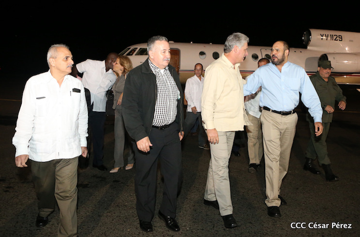 Vicepresidente de Cuba, Miguel D&iacute;az-Canel en Nicaragua