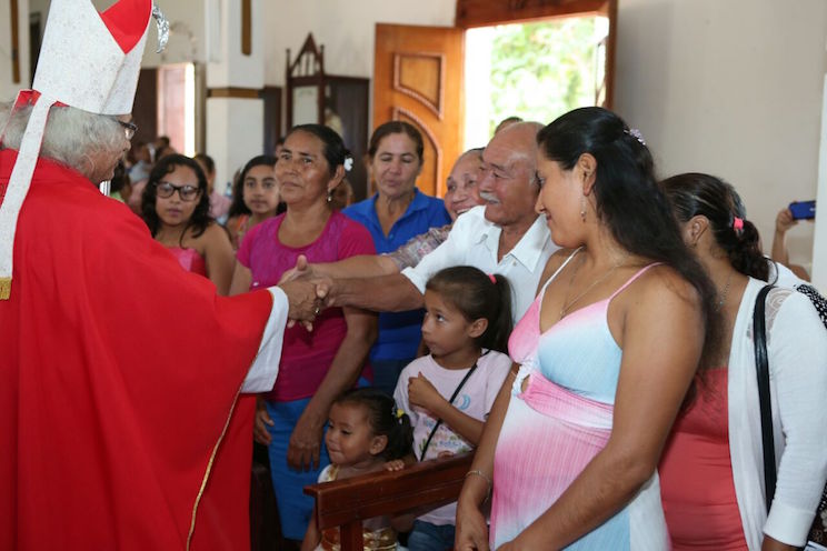 Cardenal Leopoldo Brenes, Misa Santiago Ap&oacute;stol en Carazo