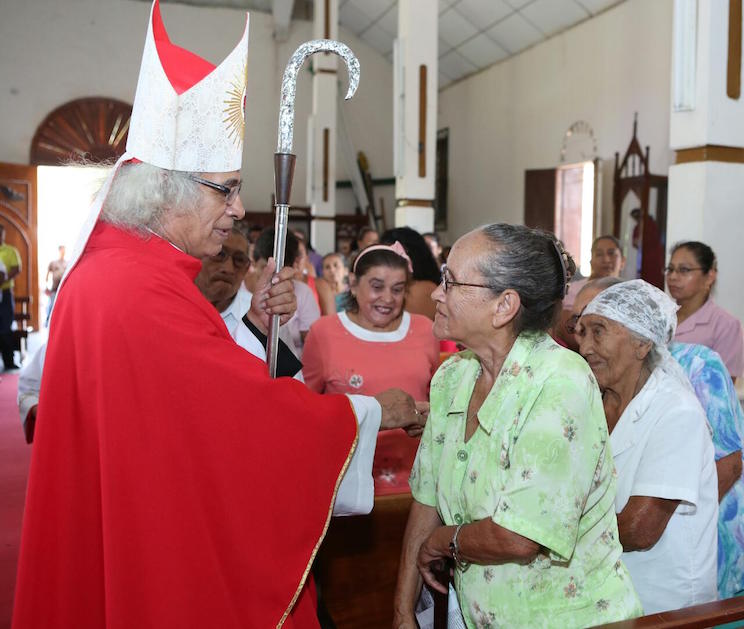 Cardenal Leopoldo Brenes, Misa Santiago Ap&oacute;stol en Carazo