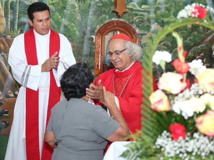 Cardenal Leopoldo Brenes, Misa Santiago Ap&oacute;stol en Carazo