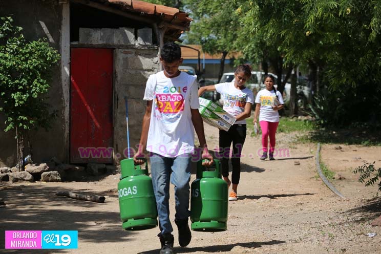 Intensa entrega de miles de cocinas en comunidades de Chinandega tras terremoto
