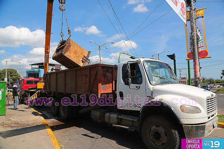 Limpieza de cauces en Managua