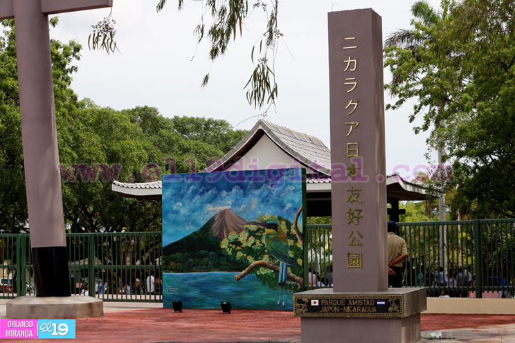 Inauguran rehabilitaci&oacute;n del Parque Amistad Jap&oacute;n-Nicaragua