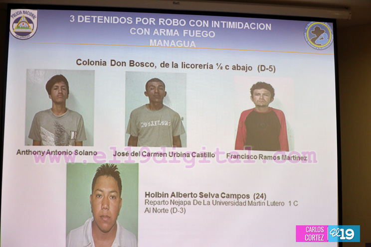 Policía esclarece 6 casos de robo con intimidación en 24 horas