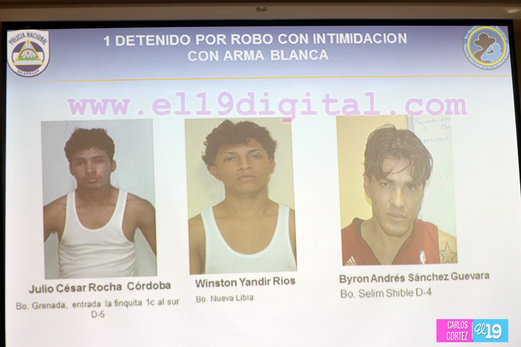 Policía esclarece 6 casos de robo con intimidación en 24 horas