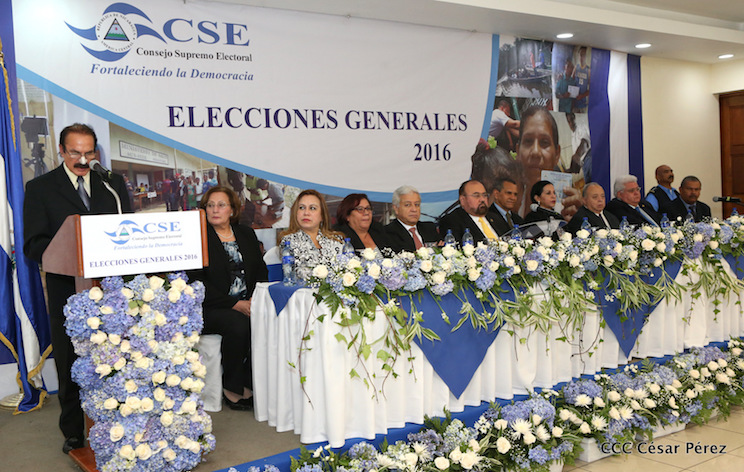 Juramentaci&oacute;n CER y CED por parte del CSE en Nicaragua