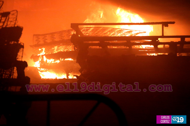 incendio en el mercado Oriental