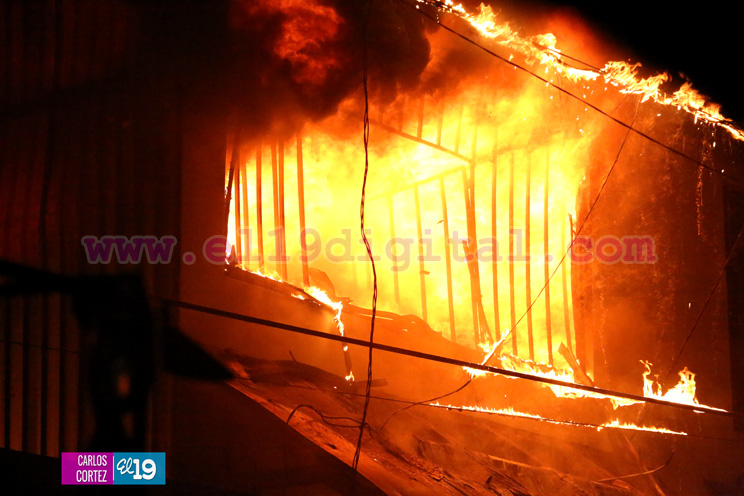 incendio en el mercado Oriental