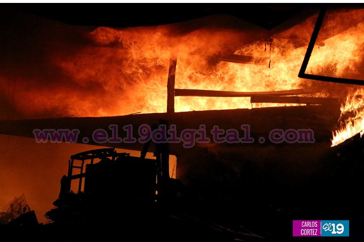 incendio en el mercado Oriental
