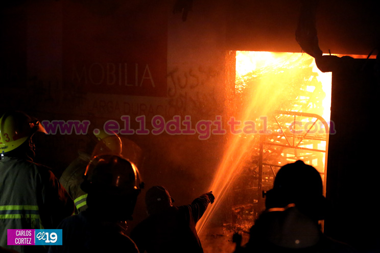 incendio en el mercado Oriental