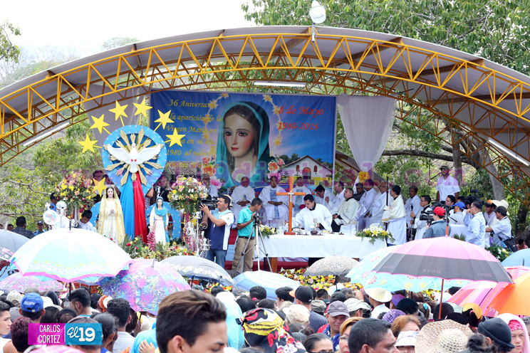 36 aniversario de las apariciones de la Virgen Mar&iacute;a en Cuapa