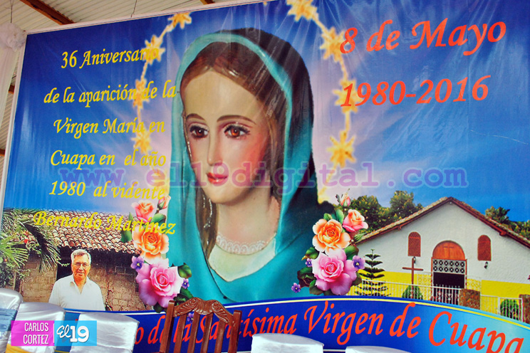 36 aniversario de las apariciones de la Virgen Mar&iacute;a en Cuapa