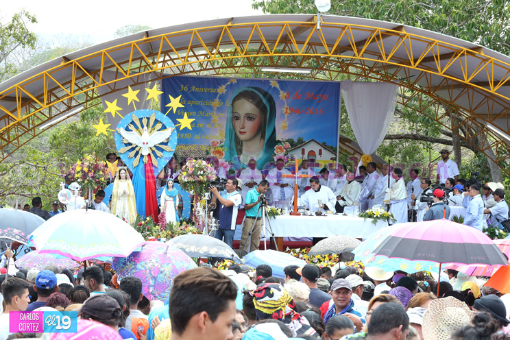 36 aniversario de las apariciones de la Virgen Mar&iacute;a en Cuapa