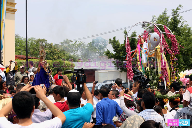 Virgen del Trono concluye hist&oacute;rica visita a Masaya