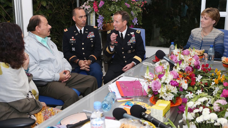 Presidente Daniel se re&uacute;ne con Subcomandante Militar del Comando Sur de Estados, Teniente General Joseph P. Disalvo