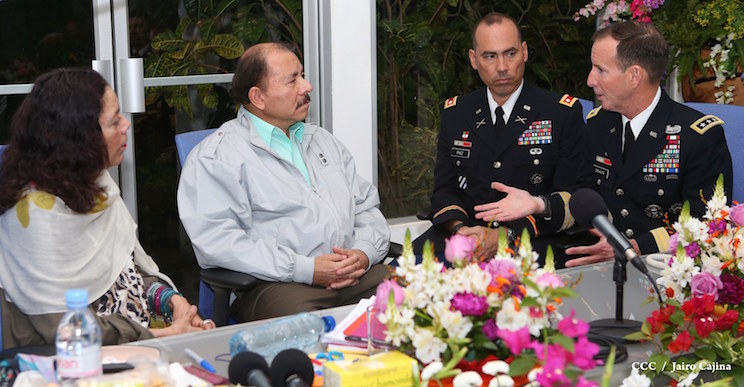 Presidente Daniel se re&uacute;ne con Subcomandante Militar del Comando Sur de Estados, Teniente General Joseph P. Disalvo