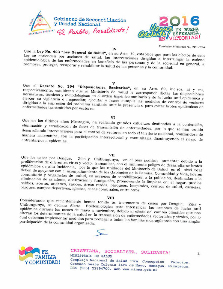 Alerta Epidemiol&oacute;gica MINSA