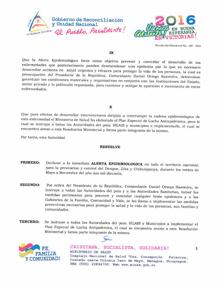 Alerta Epidemiol&oacute;gica MINSA