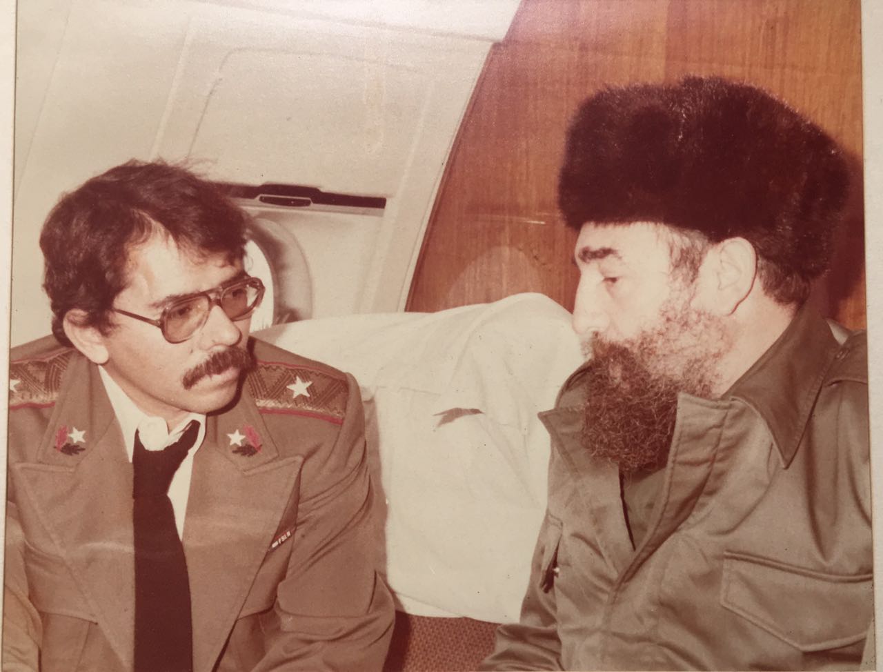 Comandante Daniel Ortega y Comandante Fidel Castro