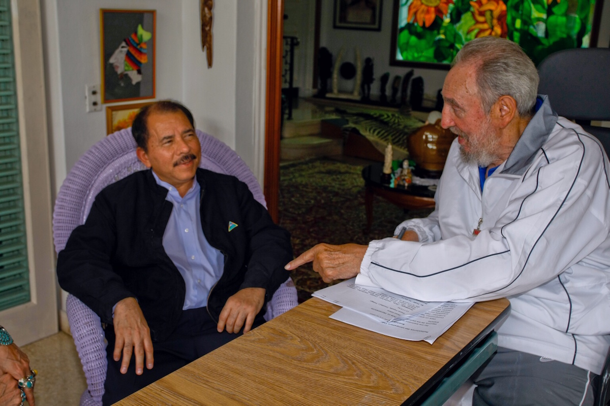 Comandante Daniel, Compa&ntilde;era Rosario y Fidel
