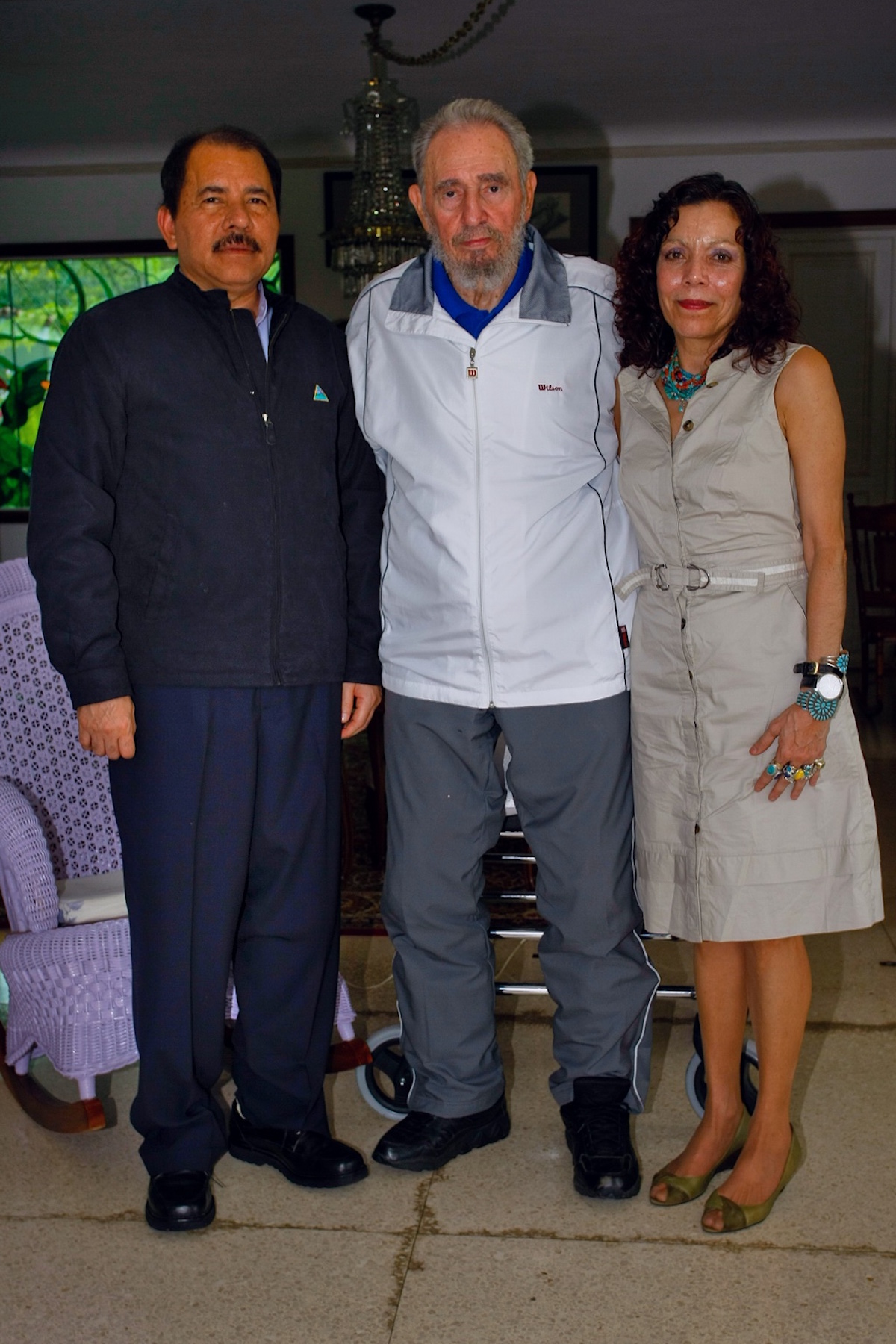 Comandante Daniel, Compa&ntilde;era Rosario y Fidel