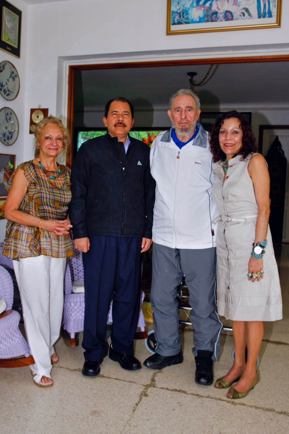 Comandante Daniel, Compa&ntilde;era Rosario y Fidel