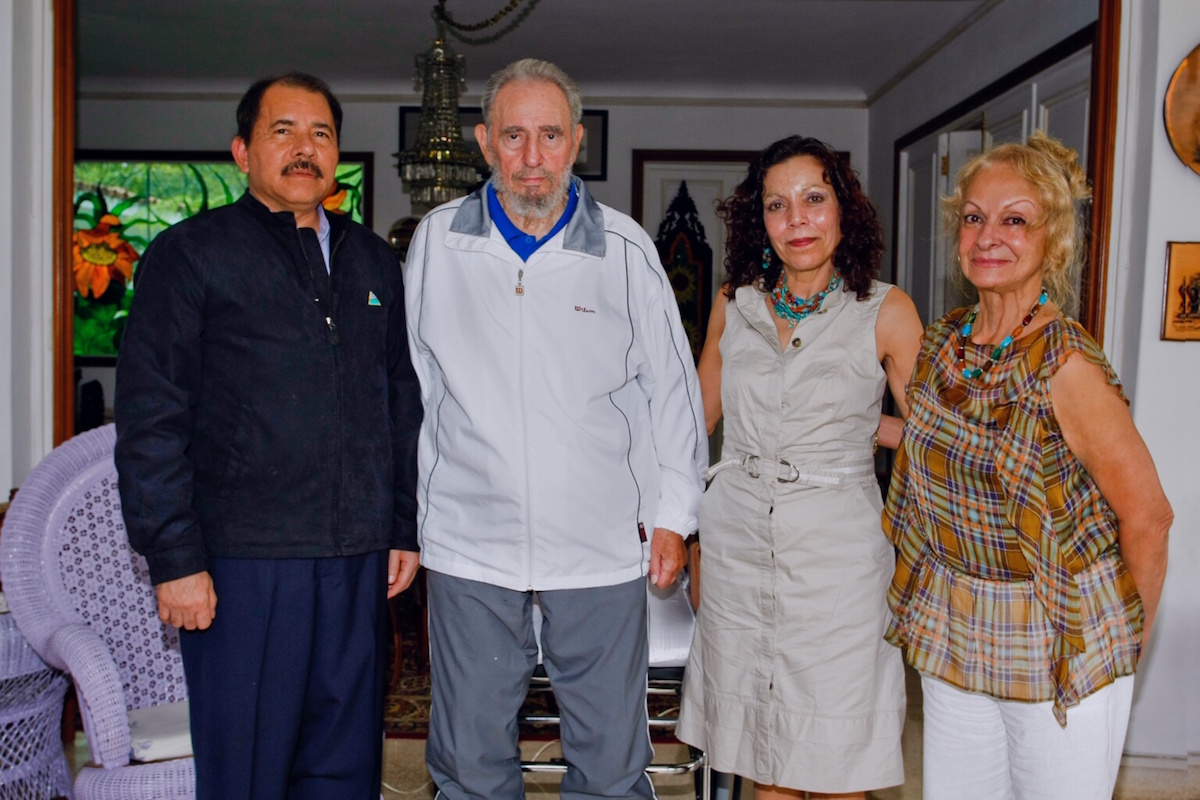 Comandante Daniel, Compa&ntilde;era Rosario y Fidel