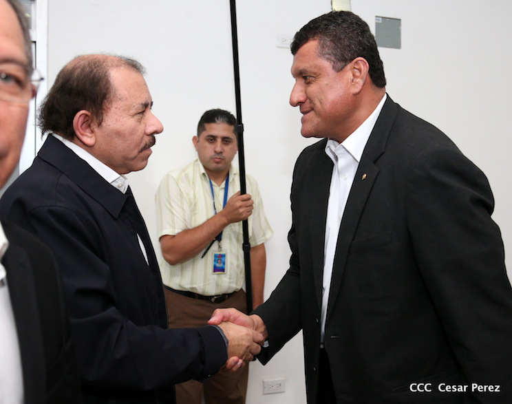 Comandante Daniel Ortega con presidentes C&aacute;maras de Comercio de Centroam&eacute;rica