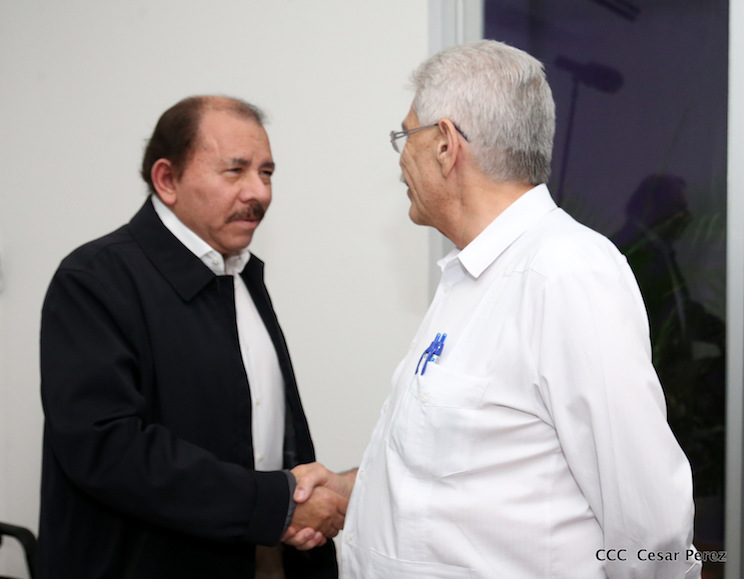 Comandante Daniel Ortega con presidentes C&aacute;maras de Comercio de Centroam&eacute;rica