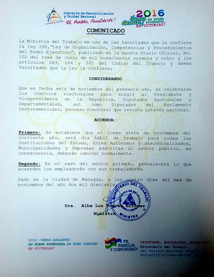 Comunicado MITRAB