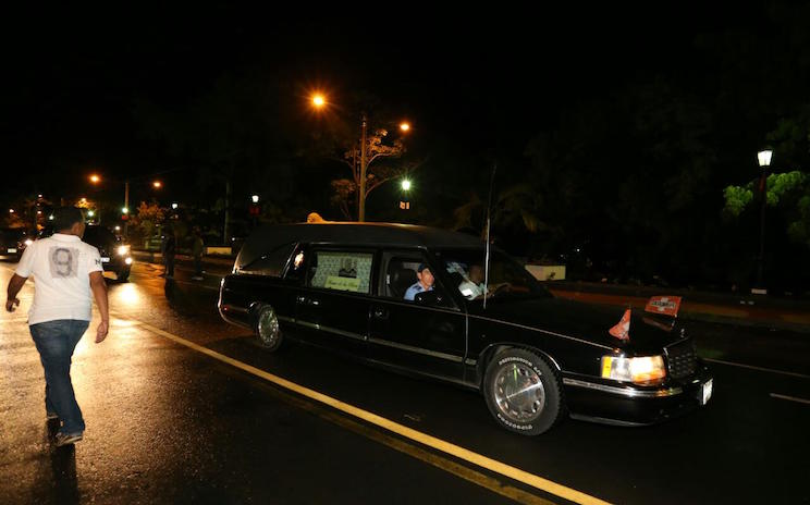 Vela del compañero René Núñez en León