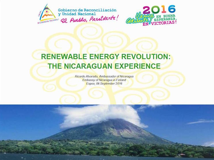La revolución de las energías renovables: la experiencia nicaragüense