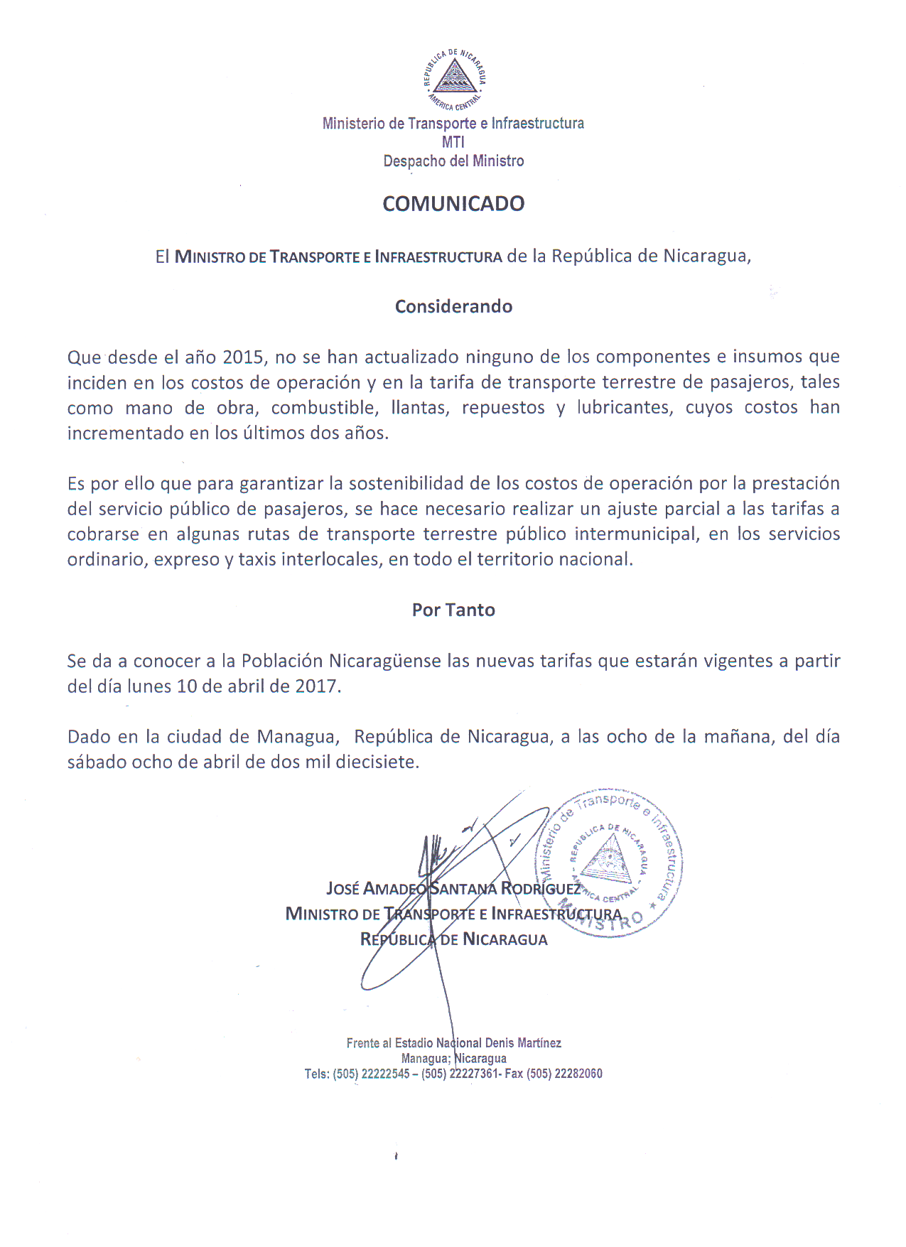Comunicado